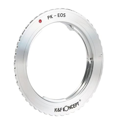 K&F Concept レンズマウントアダプター PK-EOS Pentax PKレンズ- Canon EOSカメラ...