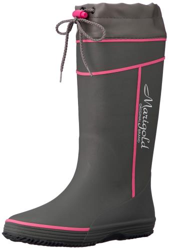 [オカモト] マリーゴールド 作業靴 長靴 農作業 園芸 軽作業 土が離れやすい 速乾吸汗裏布 レディース グレー 25.0cm RL-1901 25.0 cm