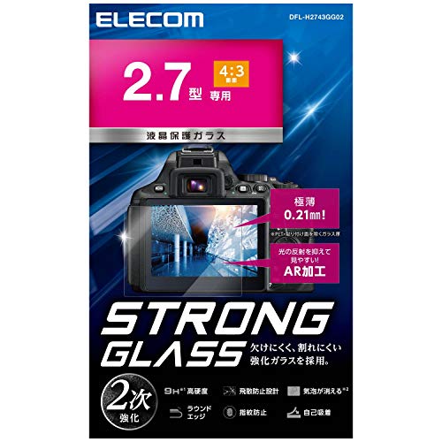 エレコム 液晶保護フィルム ガラスフィルム 高光沢 AR 極薄 2.7インチ(4:3) DFL-H2743GG02