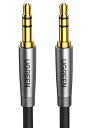 UGREEN オーディオケーブル 3.5mm オスオス aux ケーブル ステレオミニプラグ 3極/TRS オーディオケーブル 高耐久性 24K金金メッキプラグ ヘッドホン/スピーカー/車/PC/MP3/スマホなどに対応(2)