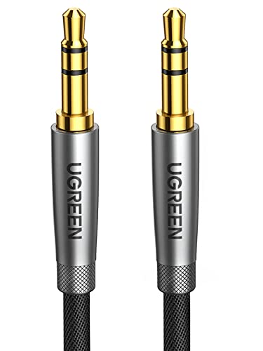 UGREEN 3.5mm オーディオケーブル オスオス 高耐久ナイロン auxケーブル 3.5mmステ...