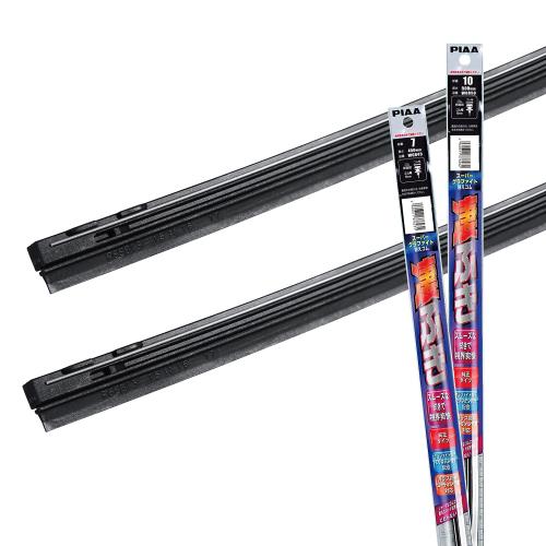 PIAA ワイパー替えゴム車種専用セット スーパーグラファイト 天然ゴム仕様 2本入 (500mm + 450mm) トヨタ サクシード プロボックス/マツダ RX-8 ファミリアバン 他 AMRRG050
