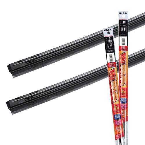 PIAA ワイパー替えゴム 車種専用セット 超強力シリコート 特殊シリコンゴム仕様 2本入 (500mm + 350mm) 日産 モコ/ダイハツ アトレーワゴン ハイゼットカーゴ ミライース/スズキ アルト 他 AMRRS031