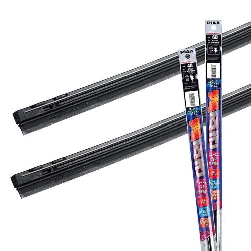 PIAA ワイパー替えゴム車種専用セット スーパーグラファイト 天然ゴム仕様 2本入 (425mm + 375mm) ホンダ アクティ バモス バモスホビオ/三菱 ミニキャブ ブラボー 他 AMRRG040
