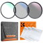 KF Concept 43mm レンズフィルターセット ND4フィルター+PL偏光フィルター+UV保護フィルター+3枚クリ..
