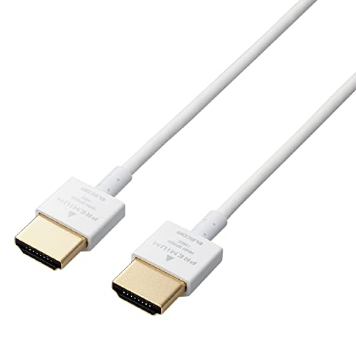 ���쥳�� HDMI �����֥� 1.8m �ץ�ߥ��� �����ѡ������ 4K �� 2K�б� �ۥ磻�� CAC-APHDPSS18WH