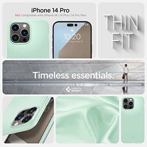 Spigen iPhone14Pro ケース 薄型 2重構造 PC素材 さらさら 米軍MIL規格取得 超極薄...