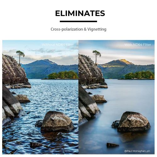 KF Concept 58mm NDフィルター ND64 28層ナノコーティング 光学ガラス 撥水防汚キズ防止 減光フィルター（NANO-Xシリーズ）メーカー直営店