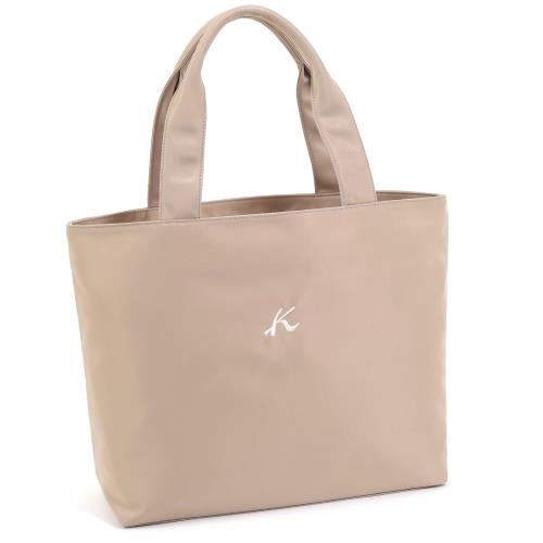 【美品】キタムラ　トートバッグ　オールレザー　ブラウン　チャーム　肩掛け　大容量 美品】キタムラ トートバッグ オールレザー ブラウン チャーム