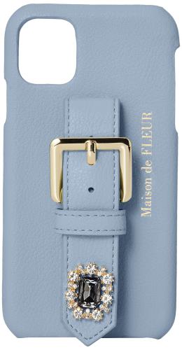 [メゾン ド フルール] ECビジューベルトアイフォン11ケース レディース 8S14FQJ0400 ブルー