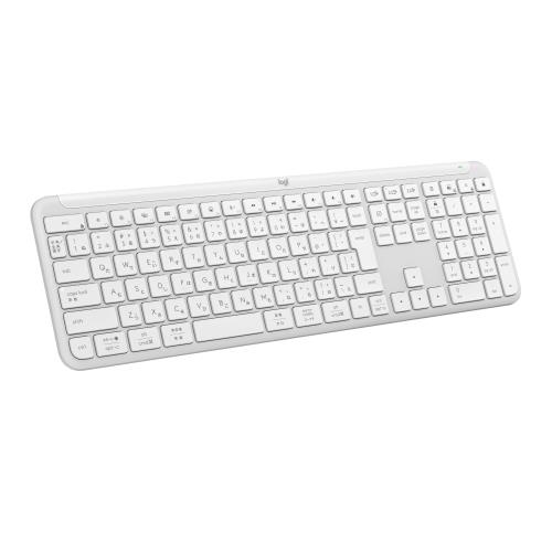 楽天FIDELAロジクール SIGNATURE SLIM ワイヤレス キーボード K950OW 薄型 静かなタイピング Bluetooth Logi Bolt ワイヤレスキーボード テンキー 無線 Easy-Switch 日本語配列 電池寿命36ケ月 Windows Mac Chrome Android K950 オフホワイト 国内正規品