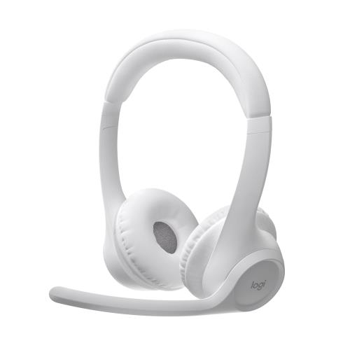 ロジクール ワイヤレスヘッドセット ZONE 300 Zone300OW Bluetooth 軽量 122g マルチポイント接続対応 2台同時接続 デュアルビームフォーミングマイク搭載 ノイズキャンセリング マイク付き USB TYPE-C 充電式 ワイヤレス ヘッドセット ヘッドホン ヘッドフォン Zone300 オフ