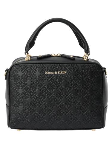 [メゾン ド フルール] バッグ FLEURモノグラムスクエアボストンバッグ レディース 8A42F0J0300 ブラック
