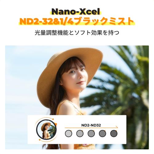 KF Concept 67mm 可変NDフィルターND2-ND32+ブラックミスト1/4 多機能一枚二役フィ...