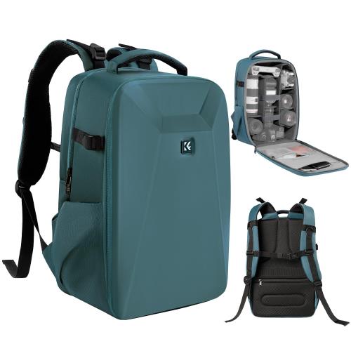 KF Concept カメラバッグ カメラリュック リュックサック 大容量 おしゃれ EVA耐衝撃 22L 16インチPC収納＆三脚収納可 一眼レフカメラバッグ