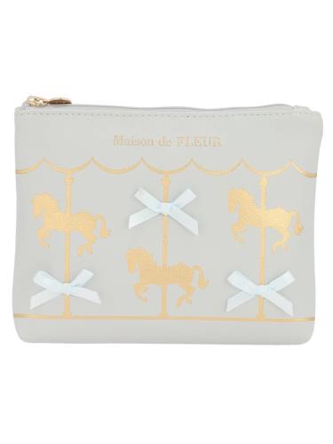 乐天商城 - [メゾン ド フルール] ポーチ カルーセルポーチ Sax