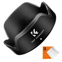 KF Concept レンズフード EW-53 互換品 バヨネット式 For EF-M 15-45 mm f/3.5-6.3 IS STM;RF-S 18-45 mm f/4.5-6.3 IS STM 直射光防止 画質向上 耐スクラッチ カメラ用アクセサリー 交換レンズ アクセサリ RFレンズ EFレンズ用部品