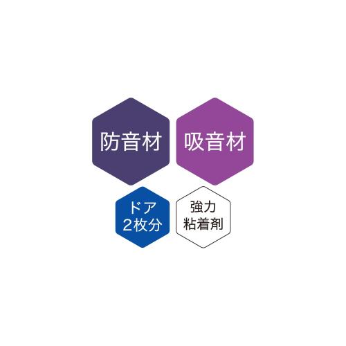 オーディオテクニカ AT-AQ473 サウンド チューニング キット 吸音 防音 ドア 内張...