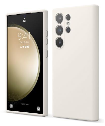 elago Galaxy S24 Ultra 対応 ケース 耐衝撃 傷 指紋 防止 シリコン スマホケース スリム 衝撃吸収 シリコンケース Samsung GalaxyS24 Ultra サムスン ギャラクシー S24 ウルトラ 対応 携帯ケース SILICONE CASE (ストーン)