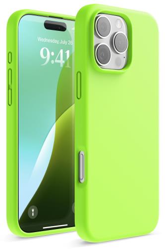 Rakuten - elago iPhone 16 Pro Max 対応 ケース シリコン 耐衝撃 スマホケース 指紋 防止 サラサラ シリコンケース [ iPhone16ProMax アイフォン 16 プロマックス 対応 携帯ケース ] iPhone 16Pro Max Case SILICONE CASE ライムグリーン