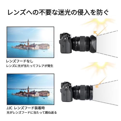 JJC �᥿�� ������ ��󥺥ա��� + �ա��ɥ���å� Fujifilm XF 16-55mm f/2.8 R LM WR ��� �� ��77mm�ݸ�ե��륿�� �����ǽ ����ߥ˥�������