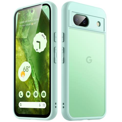 JEDirect マットケース Google Pixel 8a 6.1インチ 2024用 超薄型 半透明マット感背面保護カバー 指紋..