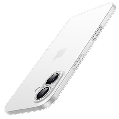 Rakuten - JETech 薄型(0.35mm薄さ) iPhone 16 6.1 インチ用 ケース カメラレンズ全面保護 軽量 マット仕上げ PPハードミニマリストカバー (フロストクリア)