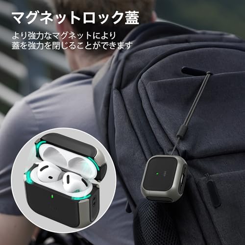 ESR AirPods 第4世代ケース AirPods第4世代HaloLock（2024）（USB-C）対応 MagSafe...