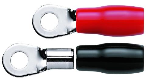 オーディオテクニカ TL4-M8R ケーブルターミネータ（R型圧着タイプ）（赤/黒 各1個入）（4ゲージまでネ..