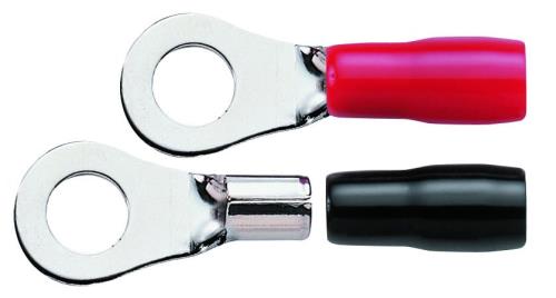 オーディオテクニカ TL8-M8R ケーブルターミネータ(R型圧着タイプ)(赤/黒 各1個入)(8ゲージまでネジ径8..