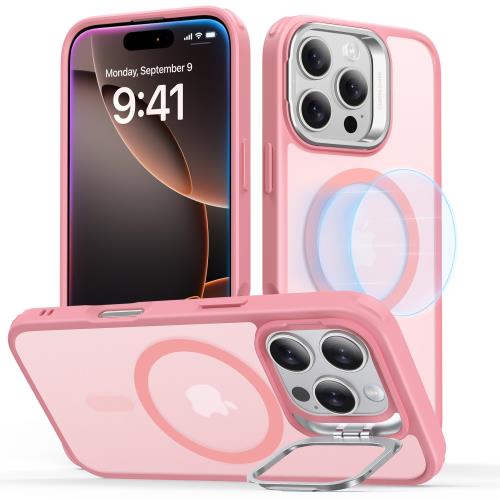 デザイン受賞シリーズ！ESR iPhone 16 ケース カメラコントロール Magsafe対応米軍MIL規格の保護 耐黄変 耐衝撃 隠れスタンド iPhone16用スマホケース 傷防止背面 iPhone16 ケース対応 アイフォン16 ケース いphone16 ケース対応 Classicシリーズ クリア_ブルー