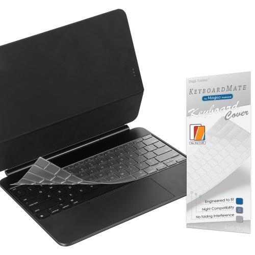 英語US配列 2024 iPad Pro 13-inch M4 Magic Keyboard 用 キーボードカバー 保護カバー キースキン キーボード シート 高い透明感 防水防塵カバー TPU材質