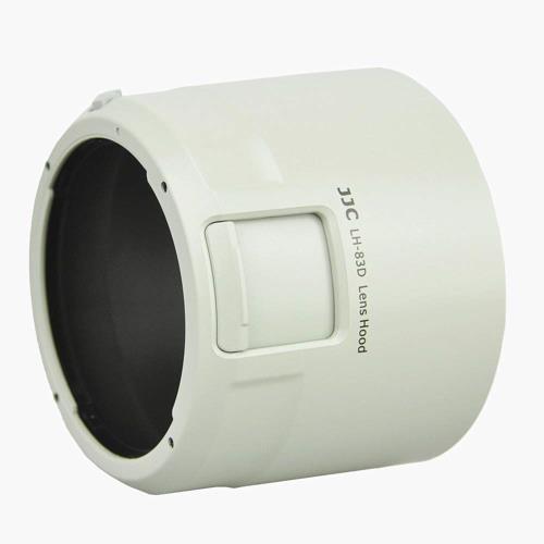 JJC 可逆式 レンズフード Canon ET-83D 互換 Canon EF 100-400mm F4.5-5.6L IS II USM レンズ用 フィルター 調整可能 白 2