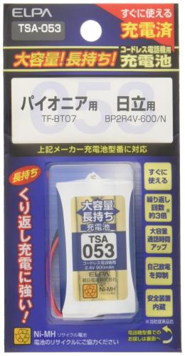 ����� (ELPA) ������Ĺ���������� �ѥ����˥�¾Ʊ���� 2.4V 900mAh �˥å�����ǽ����� TSA-053