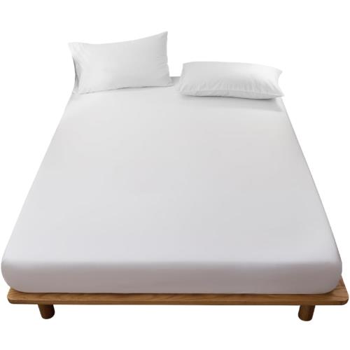 床单 - ボックスシーツ 吸水速乾 シーツ ベッドカバー マットレスカバー 抗菌・防臭 （キング・180×200cm ホワイト）厚さ5 cm～30 cmのマットレスに適しています