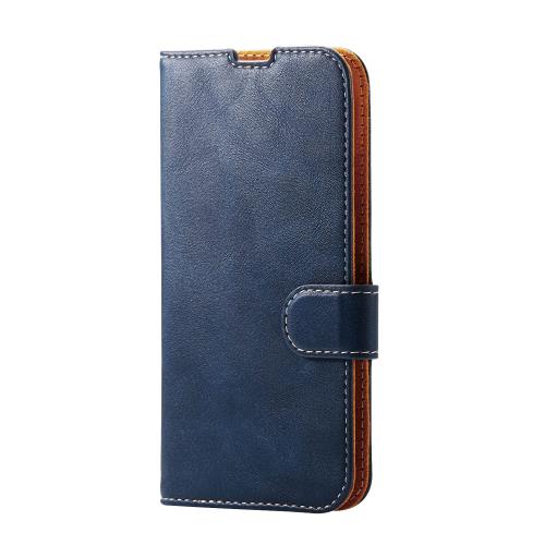 エレコム iPhone 13 / iPhone 14 2眼 レザーフラップ 着脱可能 MAGKEEP ネイビー PM-A21BPLFYMNV