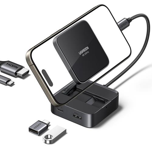 UGREEN USB C ϥ 4-in-1 USB-C HDMI ץ 4K@60Hz ޤꤿ߼ݡ֥USB Cϥ 1...