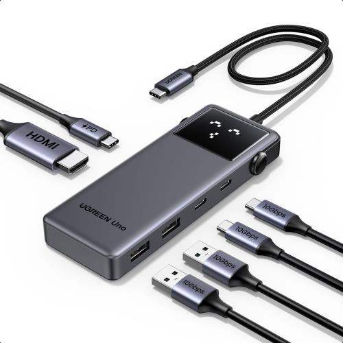 UGREEN Uno 6 in 1 USB-Cϥ USB3.0ϥ 4K@60Hz HDMI 10Gbps USB-C USB-A ...