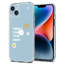 Spigen コラボレーション iPhone 14 ケース クリア ストラップホール 米軍MIL規格 ウルトラ・ハイブリッド ACS07560-XI01072 (クリスタル・クリア/サニー)