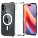 17年社歴の技術力Spigen iPhone 16 ケース クリア MagSafe対応 耐衝撃 ストラップホール 黄変防止 バンパー 米軍MIL規格 ウルトラ・ハイブリッド・マグフィット ACS08205 (ホワイト)