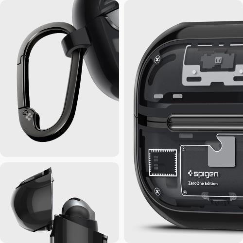 Spigen Galaxy Buds 3 Pro/Buds 3 ������ Ʃ�� ���ꥢ �磻��쥹���� �б� ��� ����ӥ��դ� ����� ���� �Ѿ׷� ������ɻ� ����ȥ顦�ϥ��֥�å� ACS08331 (����?���)