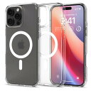 Spigen iPhone 16 Pro ケース MagSafe対応 半透明 クリア ストラップホール 米軍MIL規格 ウルトラ・ハイブリッド・マグフィット ACS08133 (フロスト・クリア)