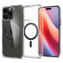 Spigen iPhone 16 Pro ケース MagSafe対応 クリア 透明 ストラップホール 米軍MIL規格 ウルトラ・ハイブリッド・マグフィット ACS08131 (カーボン・ファイバー)