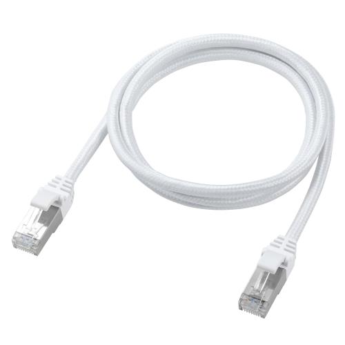 Display Covers - エレコム LANケーブル CAT7 1m 10Gbps 爪折れ防止 メッシュケーブル ホワイト ECLD-TWSM/WH10