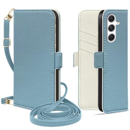 MAGICASE for Galaxy A54 5G ケース 手帳型 ショルダー ギャラクシーa54 5g ケース 手帳型 おしゃれ SC-53D/SCG21 ケース 手帳型 かわいい マグネット式 galaxya54スマホケース 財布型 シンプル カード収納 スタンド機能 高級PUレザー 全面保護 擦り傷防止 耐衝撃 軽量 防塵