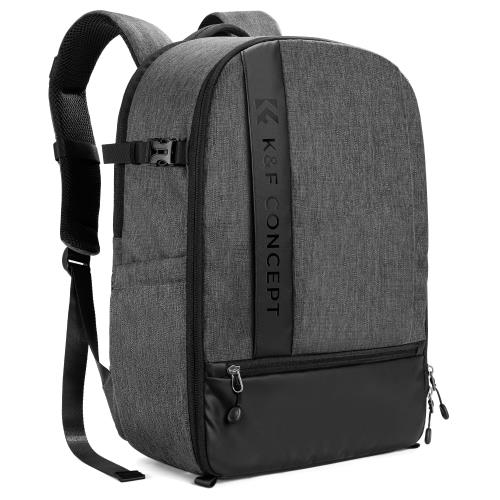 KF Concept カメラリュック 一眼レフ カメラバッグ 防水 大容量 三脚 15.6インチpc収納可 レインカバー付 多機能 夜行安全保護 バックパック メーカー直営店