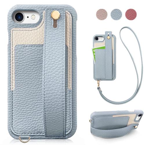 MAGICASE for iPhone SE ケース 第2世代 第3世代 おしゃれ 人気 iphone se2 ケース ベルト付き iphone8 ケース 女性 シンプル iphone se3 ケース カード収納 背面 ス・