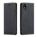 QLTYPRI Xperia Ace III ケース 手帳型 SO-53C 手帳型ケースSOG08 ケース高級PUレザー 皮革 TPU バンパー カード収納 スタンド機能 内蔵マグネット 耐衝撃 耐摩擦 上品 全面保護 人気 おしゃれ 財布型 カバー エクスペリア Ace3 対応 - ブラック