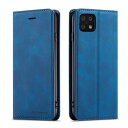 QLTYPRI AQUOS Sense 6 ケース 手帳型 AQUOS Sense 6s 手帳型ケースSH-54Bケース SHG05 ケース高級PUレザー 皮革 TPU バンパー カード収納 スタンド機能 内蔵マグネット 耐衝撃 耐摩擦 上品 全面保護 人気 おしゃれ 財布型 カバー SHG07/SH-M19 6.1インチ対応 - ブルー