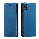 QLTYPRI Xperia Ace III ケース 手帳型 SO-53C 手帳型ケースSOG08 ケース高級PUレザー 皮革 TPU バンパー カード収納 スタンド機能 内蔵マグネット 耐衝撃 耐摩擦 上品 全面保護 人気 おしゃれ 財布型 カバー エクスペリア Ace3 対応 - ブルー